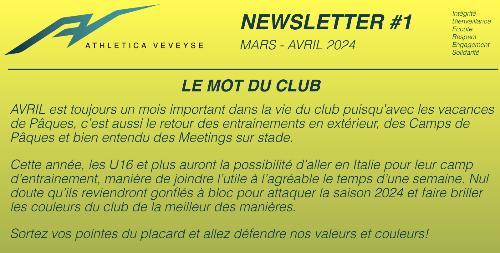 NEWSLETTER #1